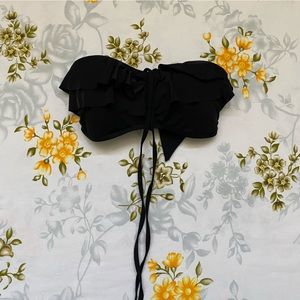 Vintage Kenneth Cole Reaction Size M Black Bikini Top